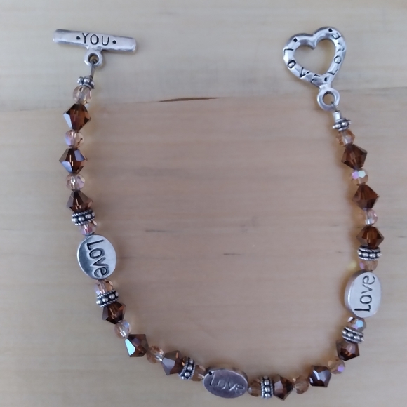 Swarovski Crystal and Silver Bead Bracelet - Picture 8 of 8